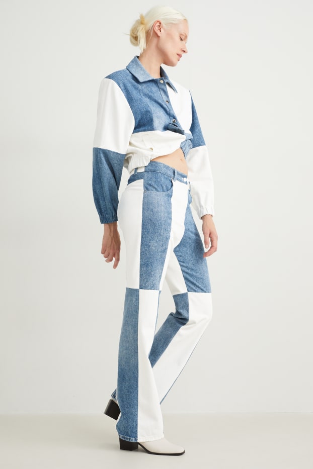 Femmes - C&A x E.L.V. Denim - flared jean - high waist - jean bleu