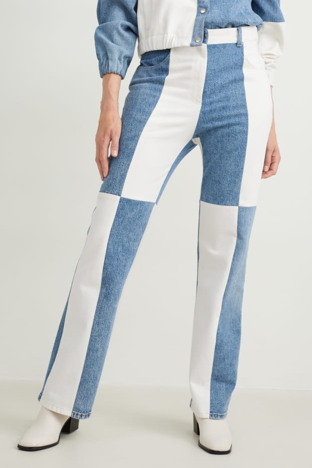 Femmes - C&A x E.L.V. Denim - flared jean - high waist - jean bleu