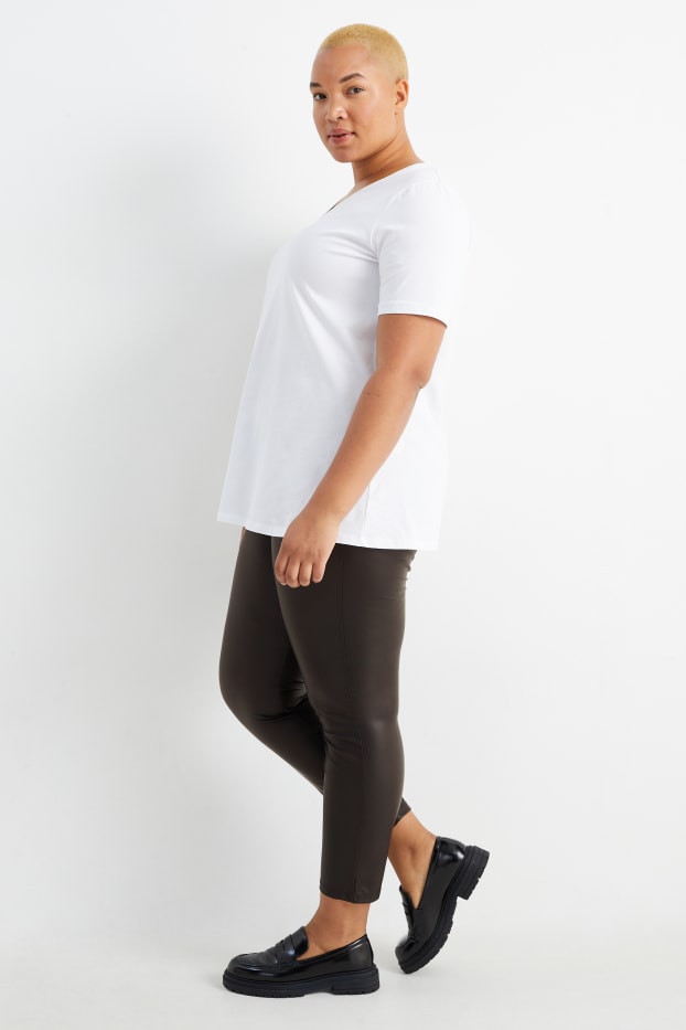 Femmes - Leggings - synthétique - marron foncé