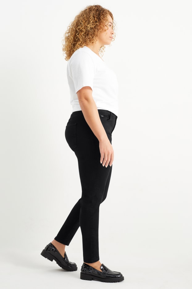 Femmes - Skinny jean - mid waist - shaping jean - LYCRA® - noir