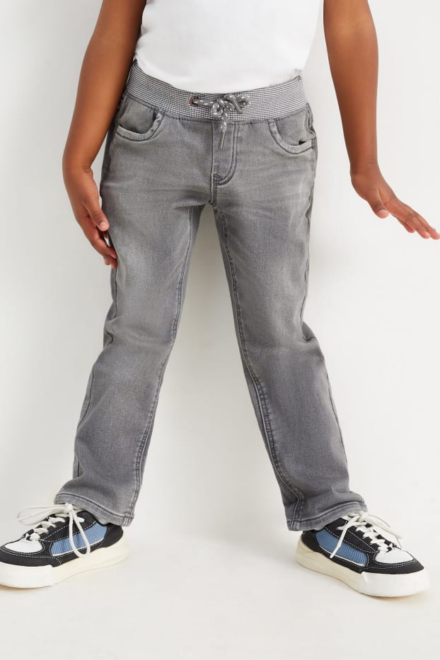 Copii - Băieți - Straight jeans - gri deschis