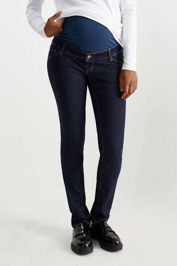 Damen - Umstandsjeans - Slim Jeans - LYCRA® - dunkeljeansblau