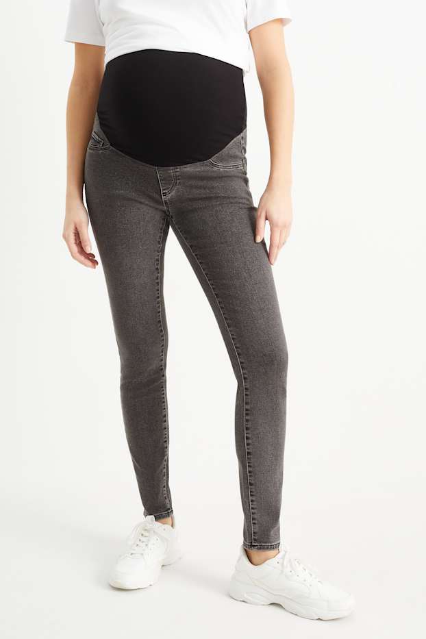 Femmes - Jean de grossesse - jean jegging - jean gris