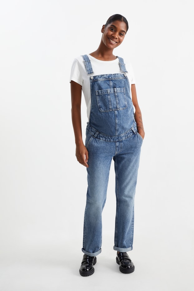 Donna - Salopette premaman - straight fit - jeans blu