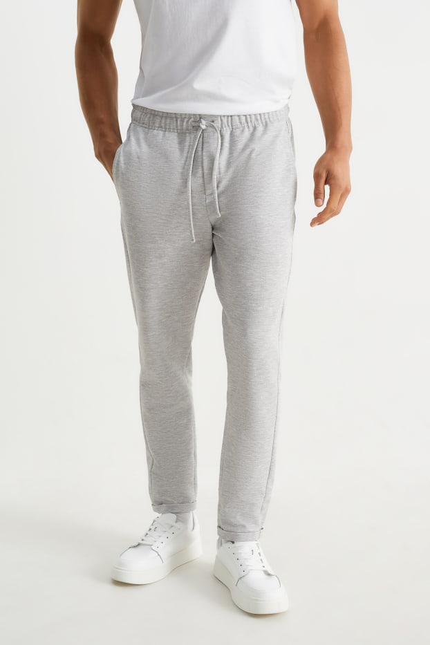 Heren - Joggingbroek - licht grijs-mix