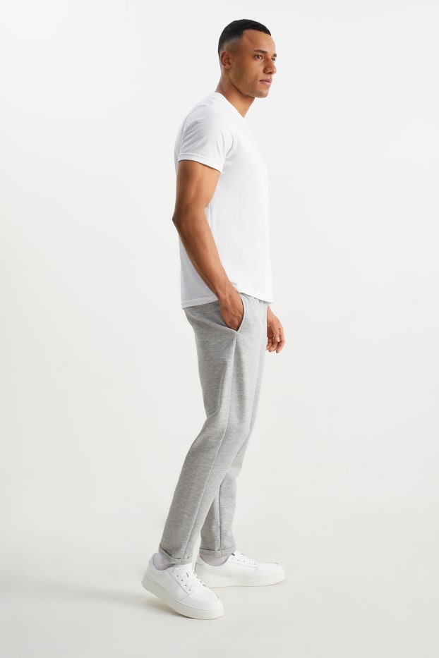 Heren - Joggingbroek - licht grijs-mix