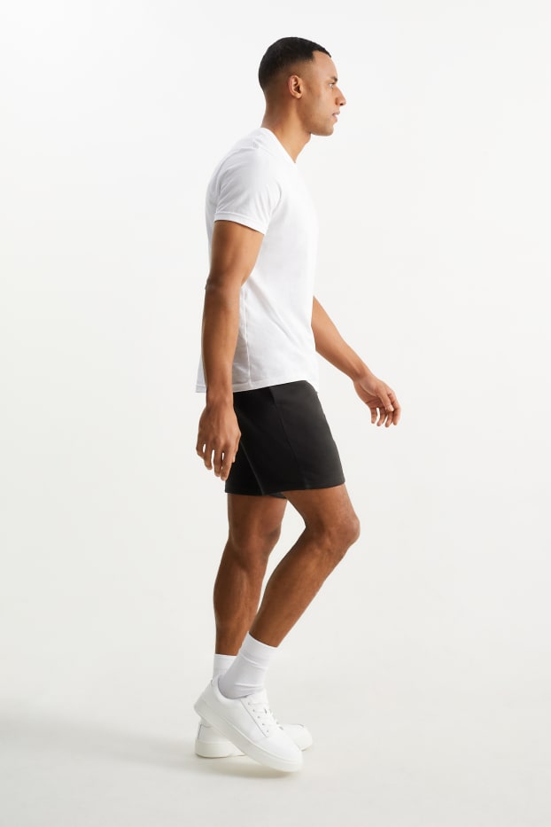 Heren - Sweatshorts - zwart