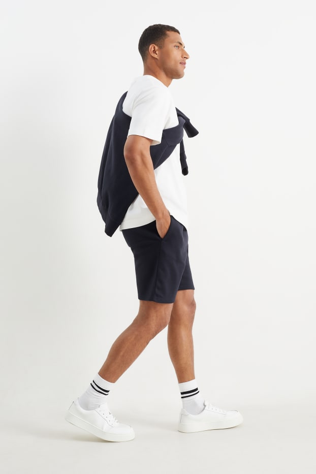 Men - Sweat shorts - dark blue