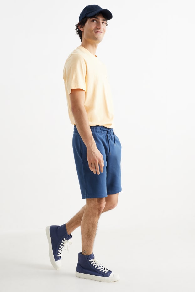 Heren - Sweatshorts - donkerblauw