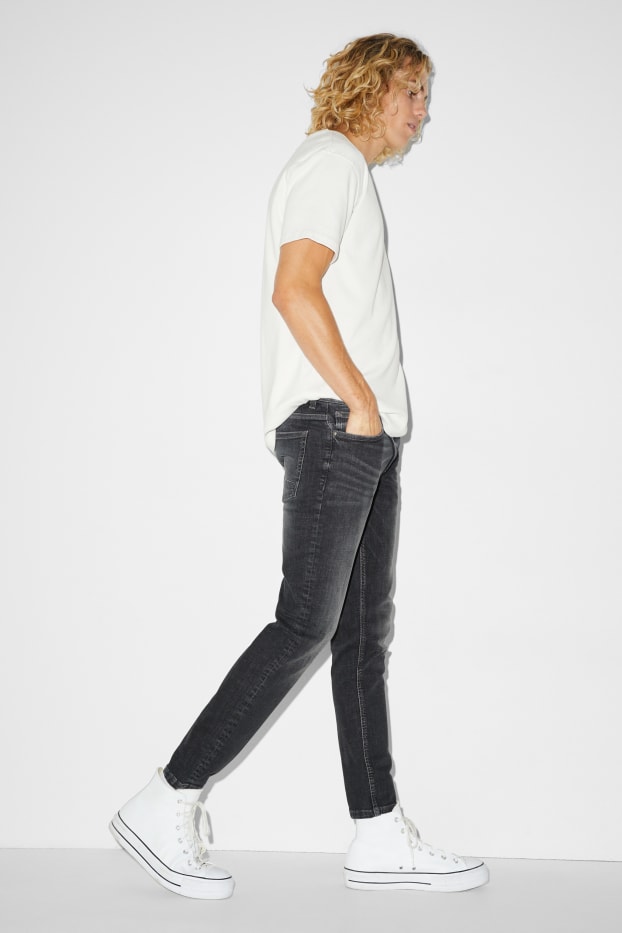 Heren - Skinny jeans - LYCRA® - jeansdonkergrijs