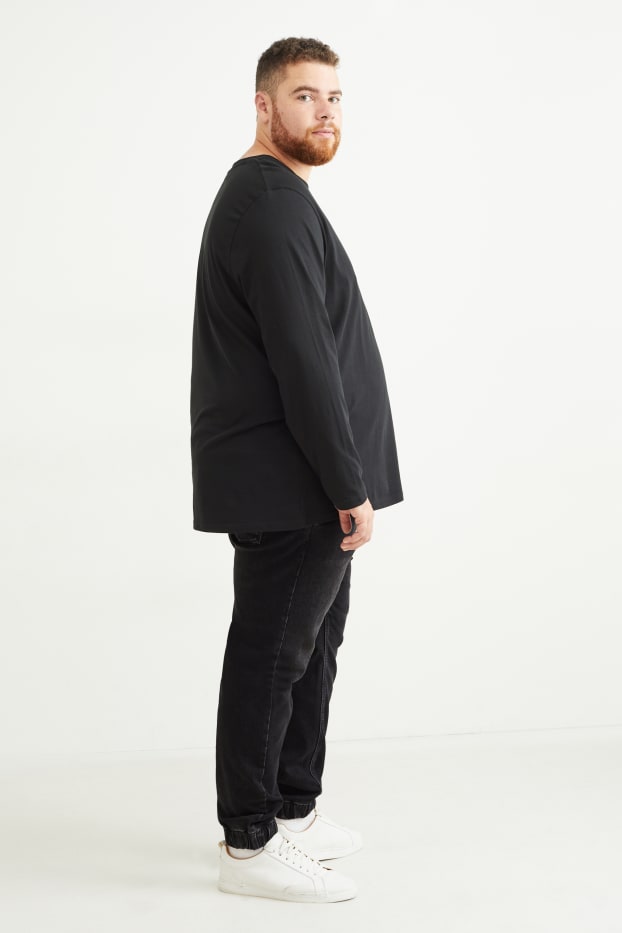 Hommes - Tapered jean - Flex jog denim - LYCRA® - noir