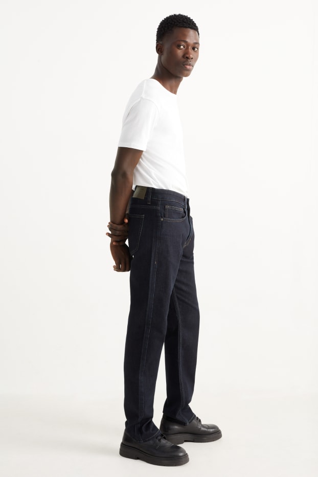Herren - Straight Jeans - LYCRA® - dunkeljeansblau