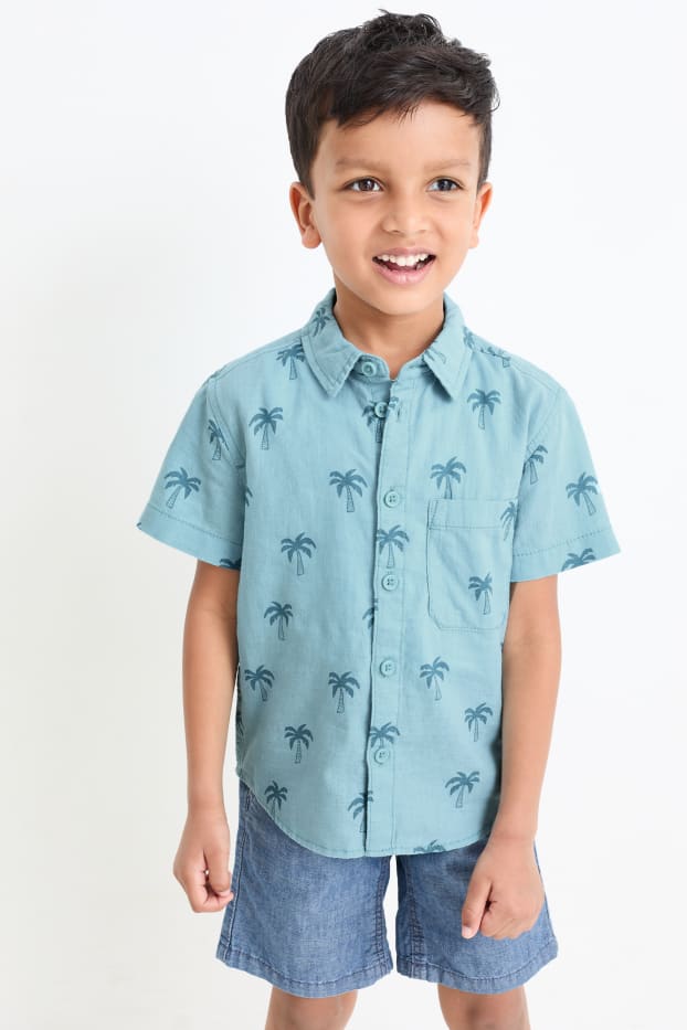Children Boys - Palm - shirt - blue