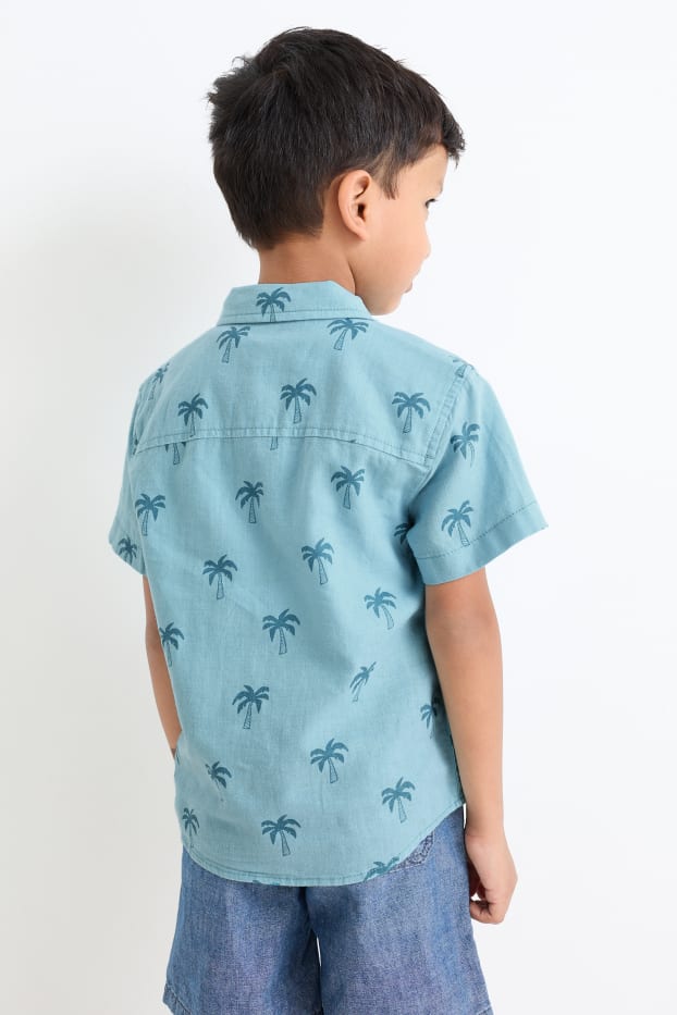 Children Boys - Palm - shirt - blue