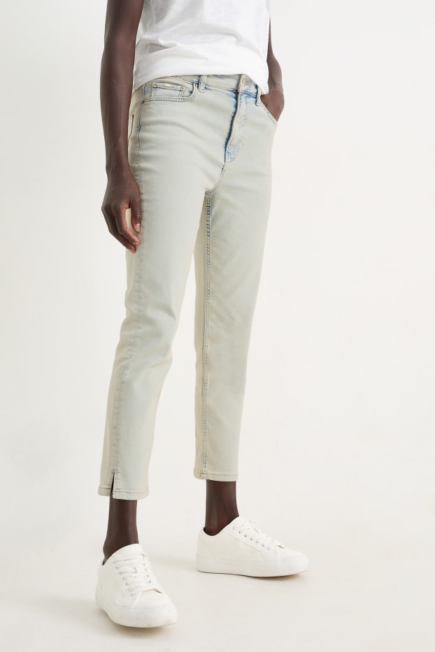 Donna - Slim jeans - vita alta - jeans grigio chiaro
