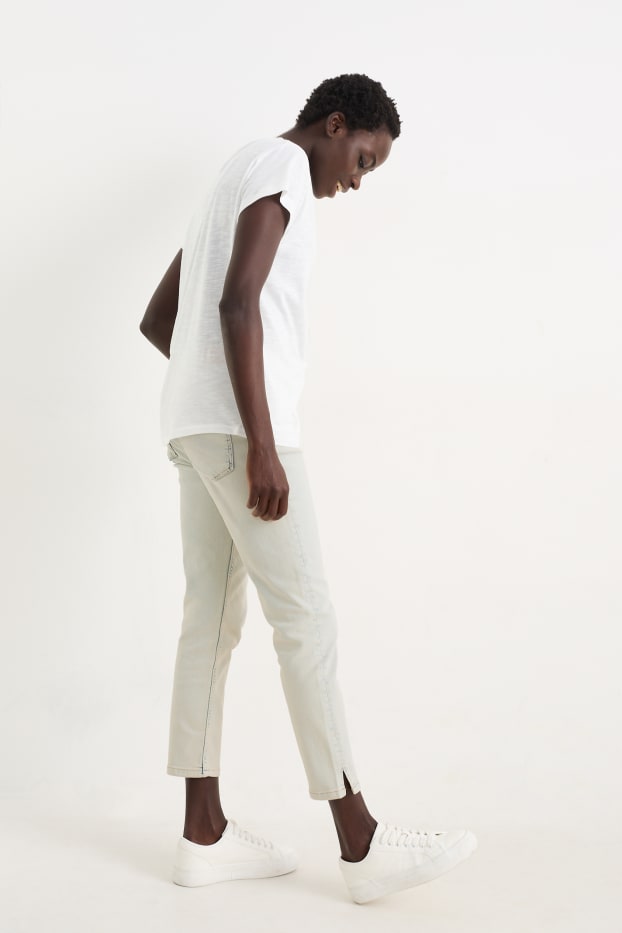 Donna - Slim jeans - vita alta - jeans grigio chiaro
