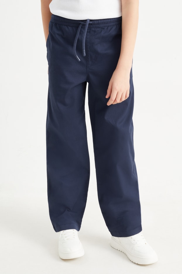 Kinder Jungen - Stoffhose - dunkelblau