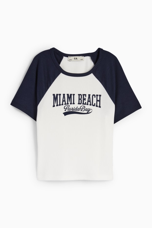 Enfants filles - Miami - T-shirt - blanc