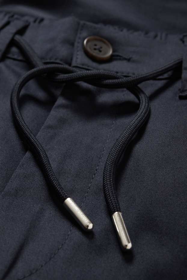 Hommes - Pantalon de jogging - tapered fit - bleu foncé