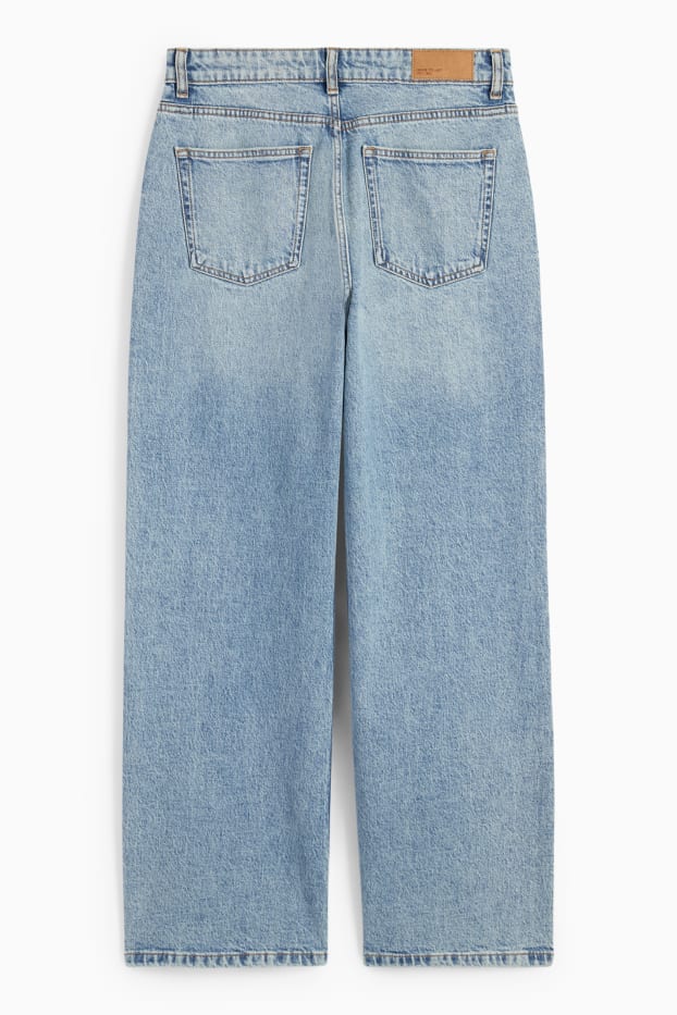 Damen - Baggy Jeans - Mid Waist - helljeansblau
