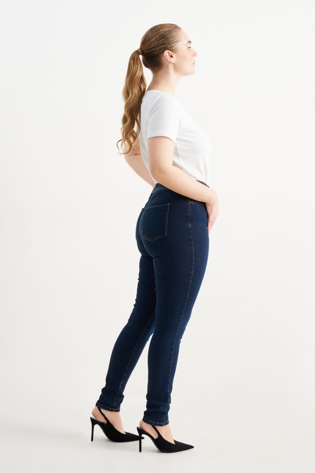 Femmes - Jegging jean - high waist - jean bleu