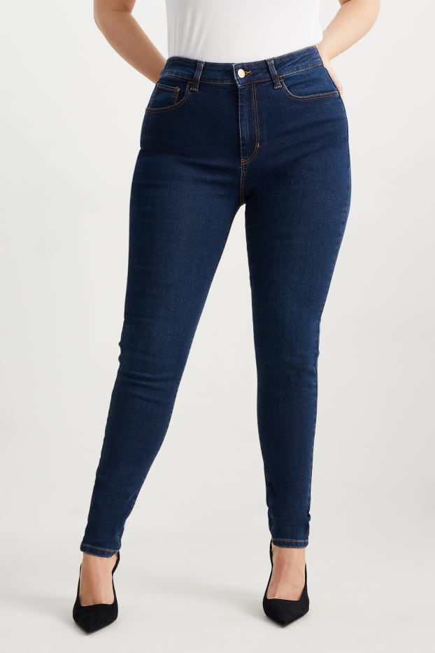 Femmes - Jegging jean - high waist - jean bleu