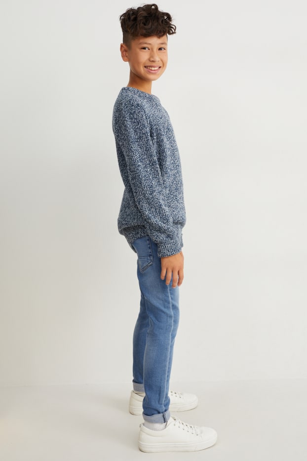 Kinderen: jongens - Set van 2 - skinny jeans - jog denim - jeansblauw
