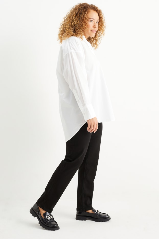 Dona - Slim jeans - mid waist - negre