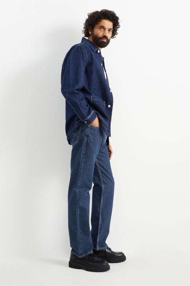 Herren - Regular Jeans - dunkeljeansblau