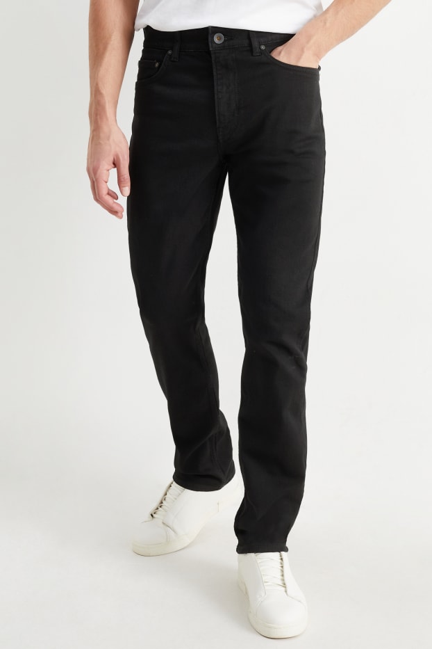 Uomo - Straight jeans - LYCRA® - nero