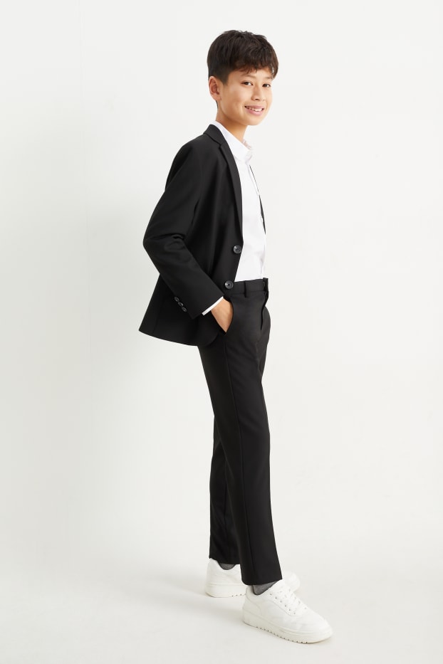 Bambini - Pantaloni coordinabili - stretch - LYCRA® - nero