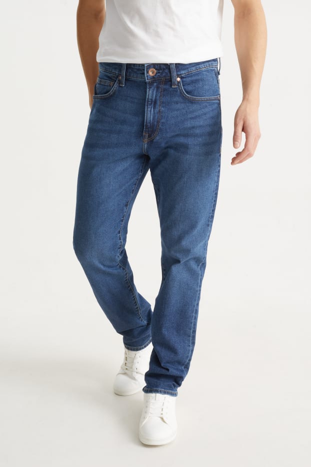 Home - Straight jeans - LYCRA® - texà blau