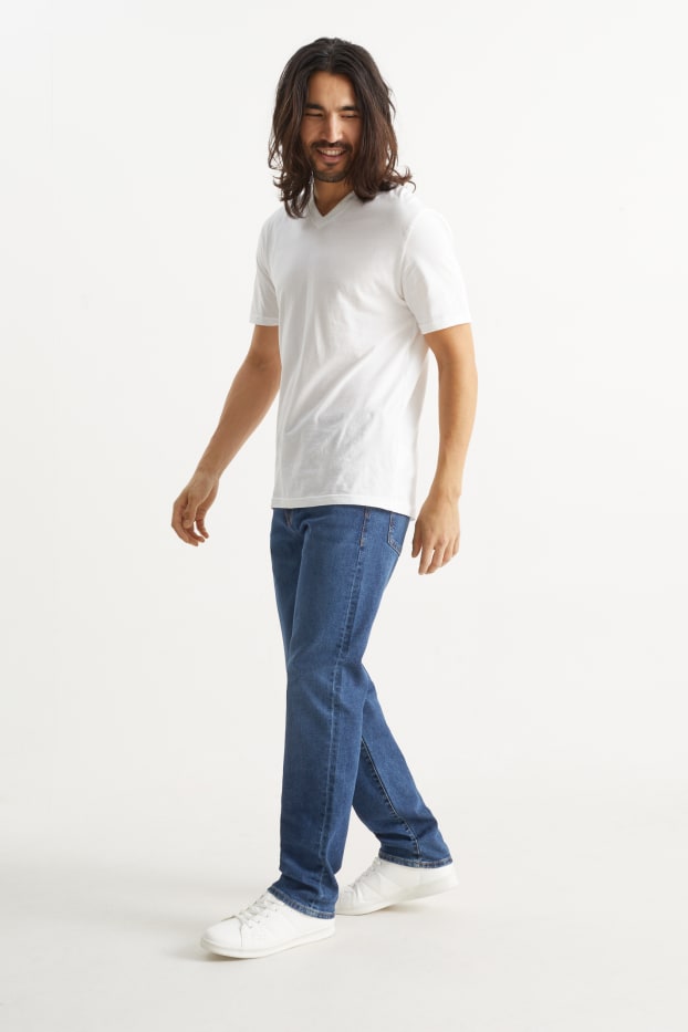 Home - Straight jeans - LYCRA® - texà blau