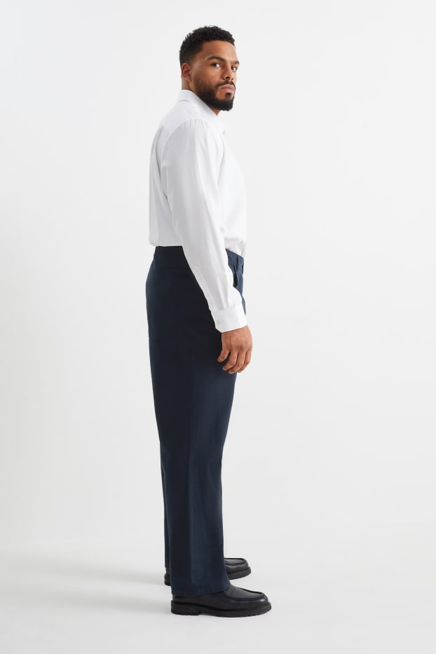 Hommes - Pantalon - regular fit - bleu foncé