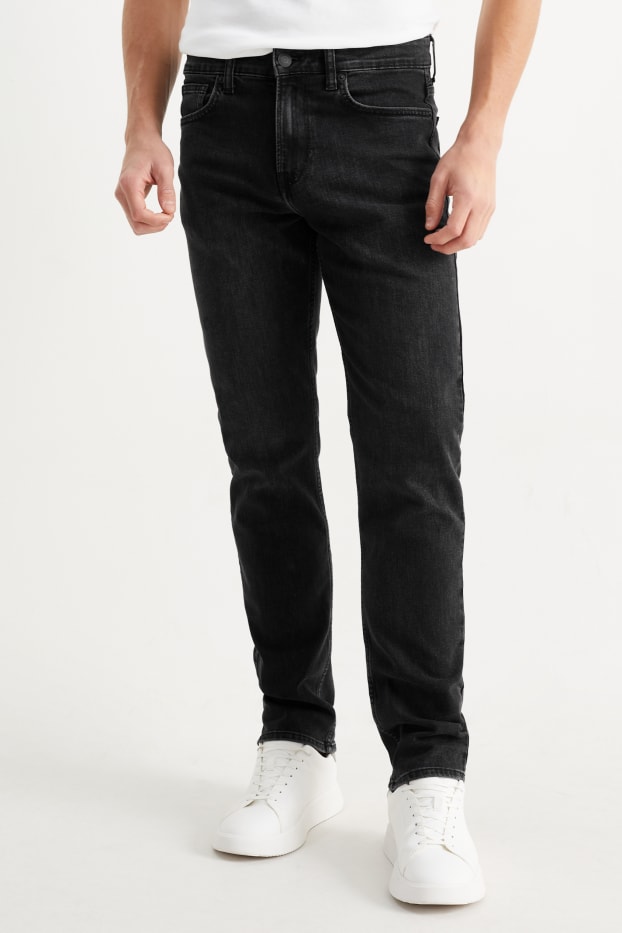 Herren - Straight Jeans - LYCRA® - schwarz