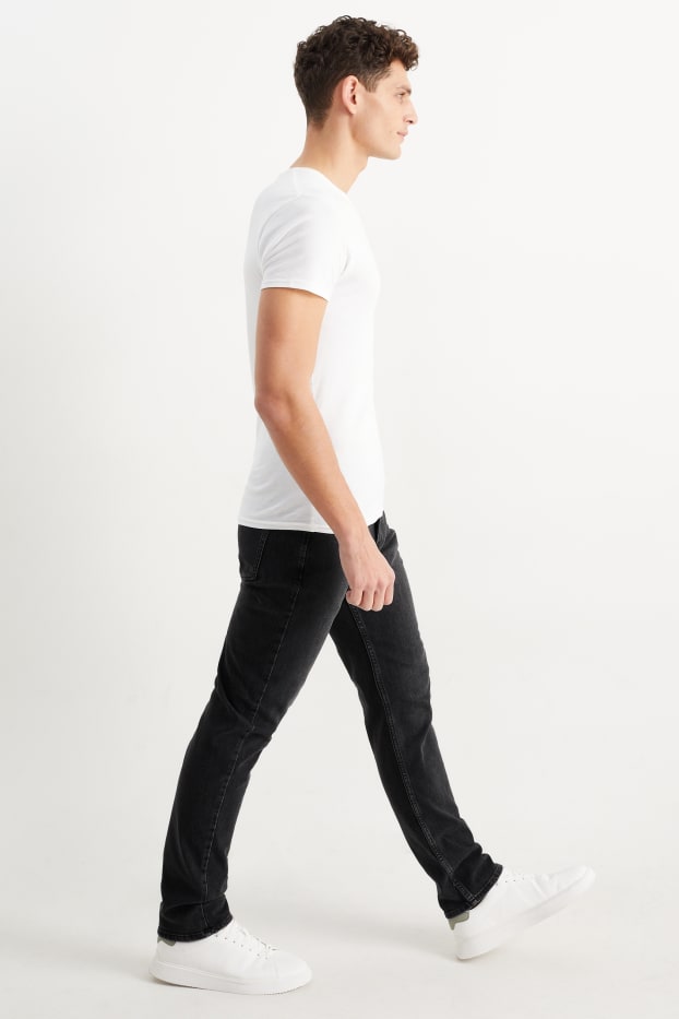 Herren - Straight Jeans - LYCRA® - schwarz