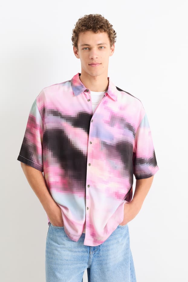Herren - Hemd - Relaxed Fit - Kent - lila