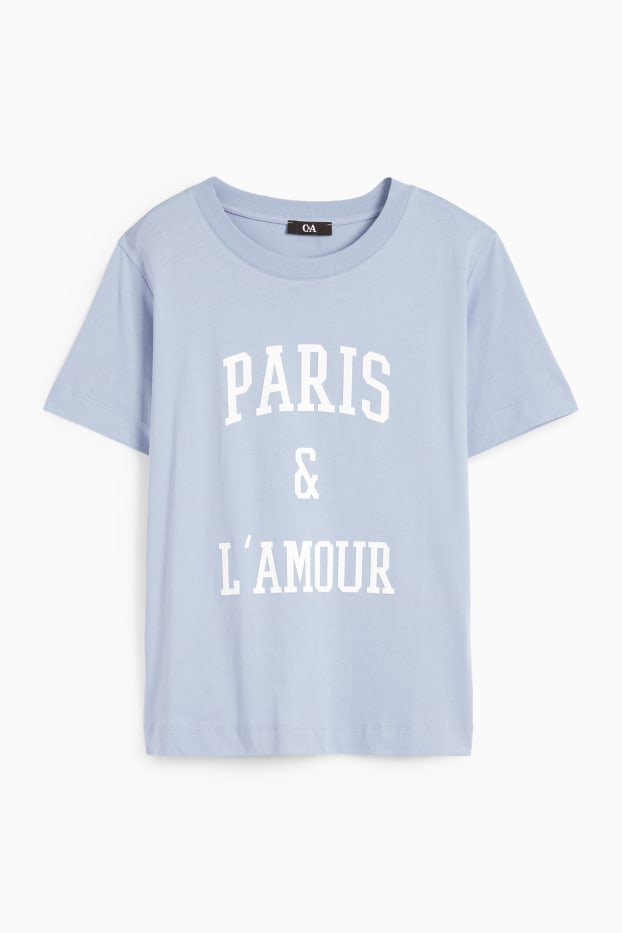 Mujer - Camiseta - azul claro