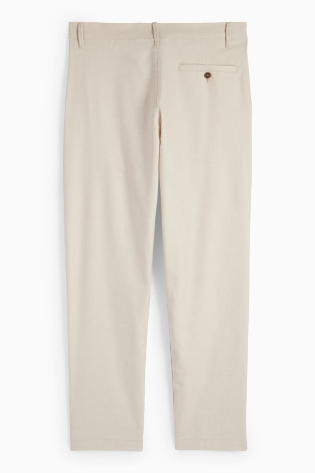 Men - Chinos - tapered fit - light beige