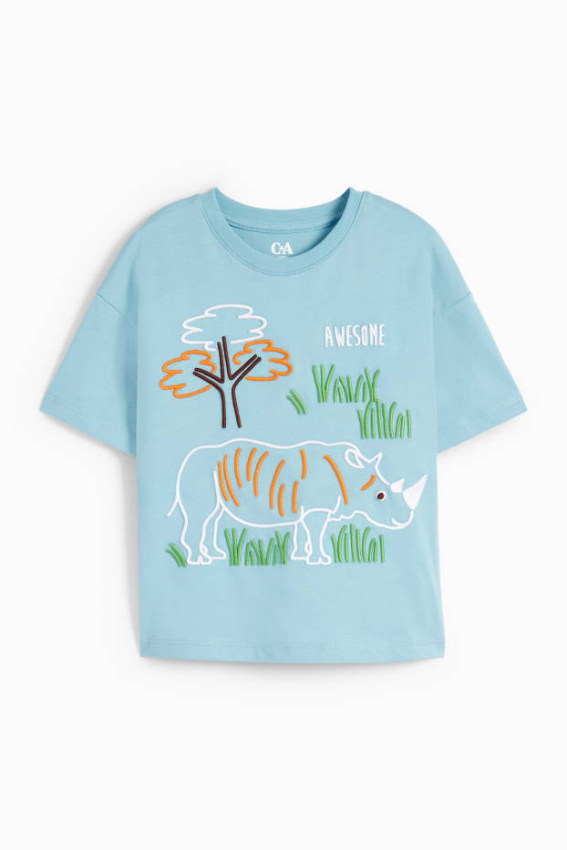 Children Boys - Rhino - short sleeve T-shirt - blue