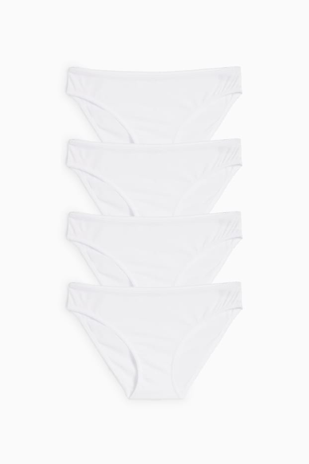 Women - Multipack of 4 - briefs - cremewhite