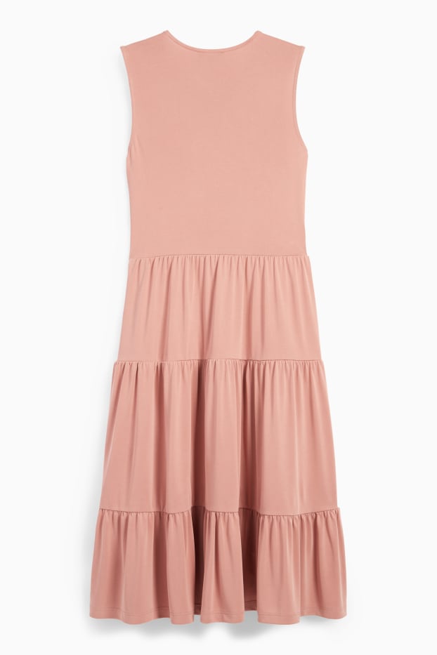 Women - A-line dress - dark rose