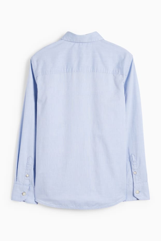 Kinderen: jongens - Overhemd - blauw