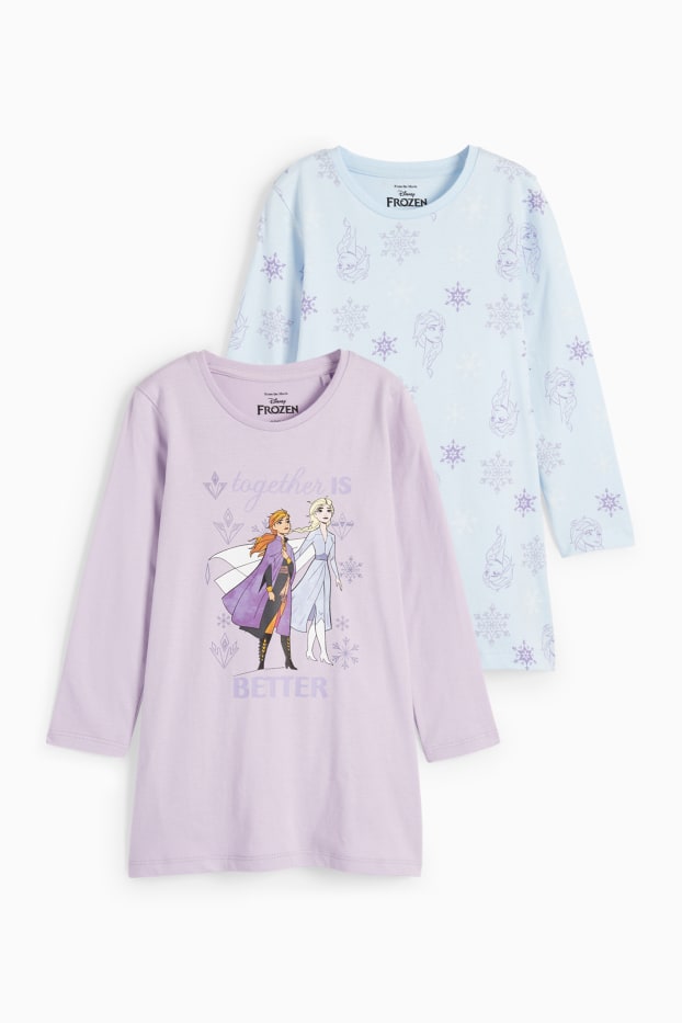 Nena - Paquet de 2 - Frozen - camisa de dormir - violeta clar