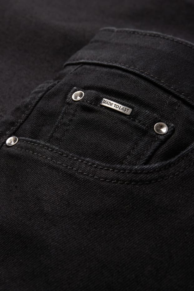 Damen - Bootcut Jeans - Mid Waist - LYCRA® - schwarz