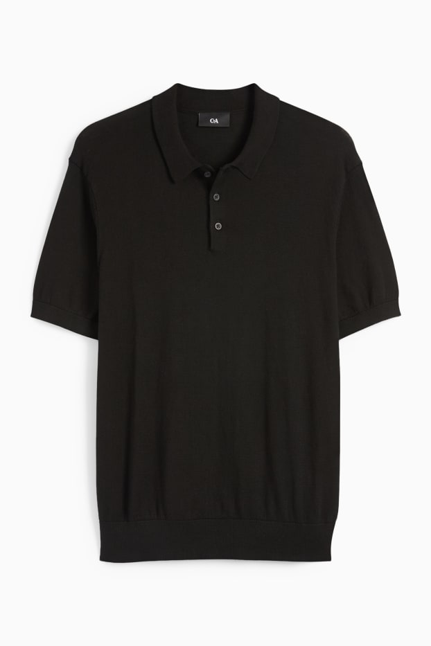 Heren - Poloshirt - zwart