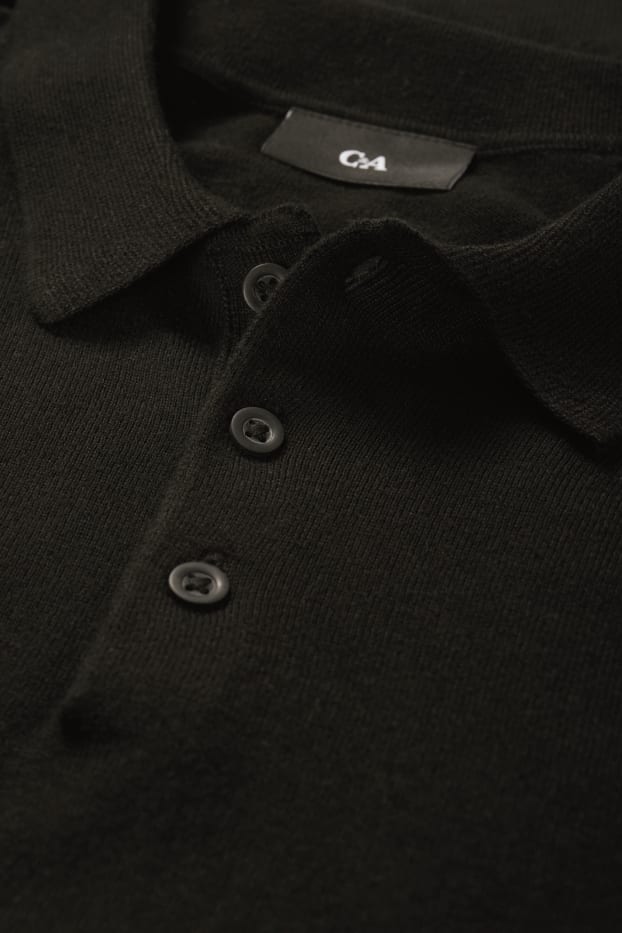Heren - Poloshirt - zwart