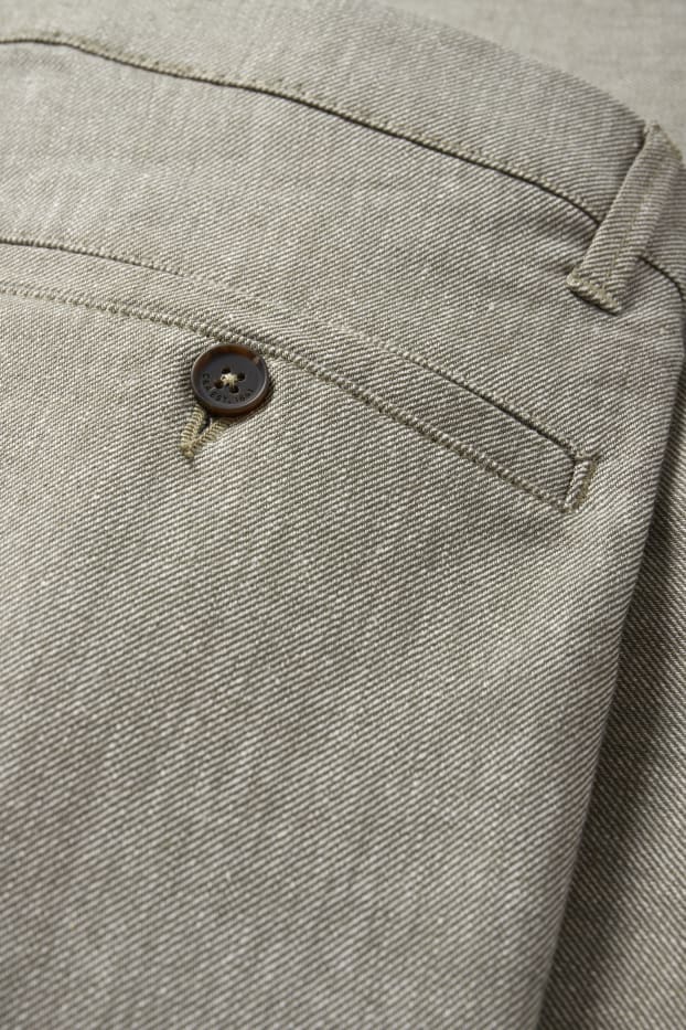 Heren - Chino - tapered fit - groen