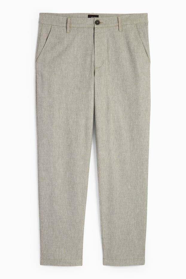 Heren - Chino - tapered fit - groen