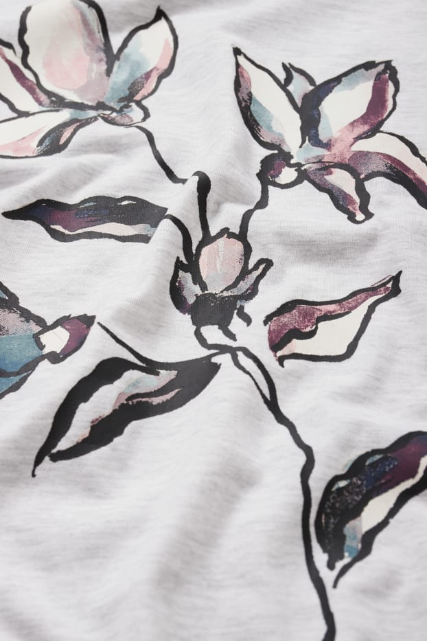 Femmes - Chemise de nuit - gris clair chiné